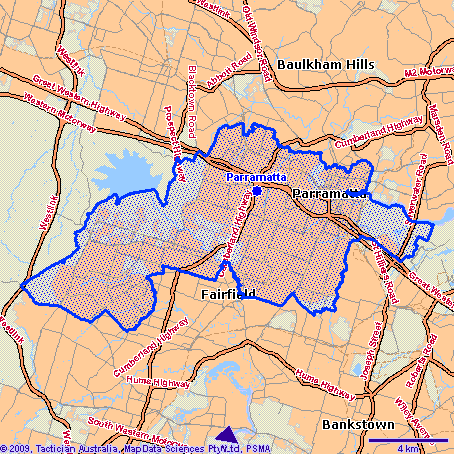 Parramatta Map